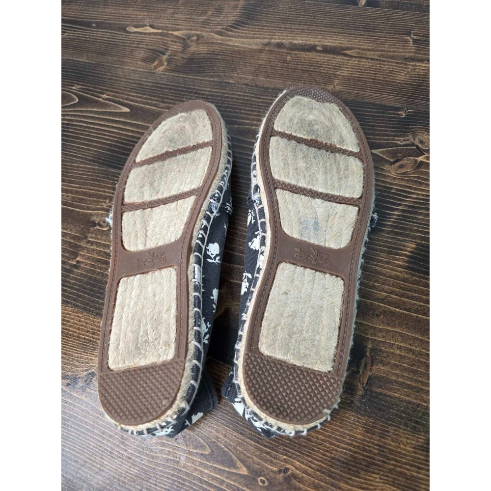 Coach Rhodelle Women's Shoes Size 8.5 Gray White Floral Slip On Flat Ballet - Picture 10 of 11